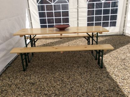 Biertafel 70cm met 2 bankjes - Afbeelding 2